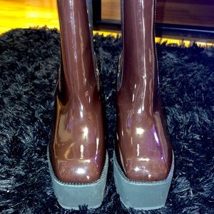 Brown Platform Heels (Size 8)
